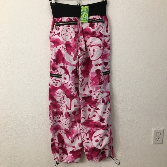 Zumba Beetroot purple marble cargo pants size M - Picture 3 of 12
